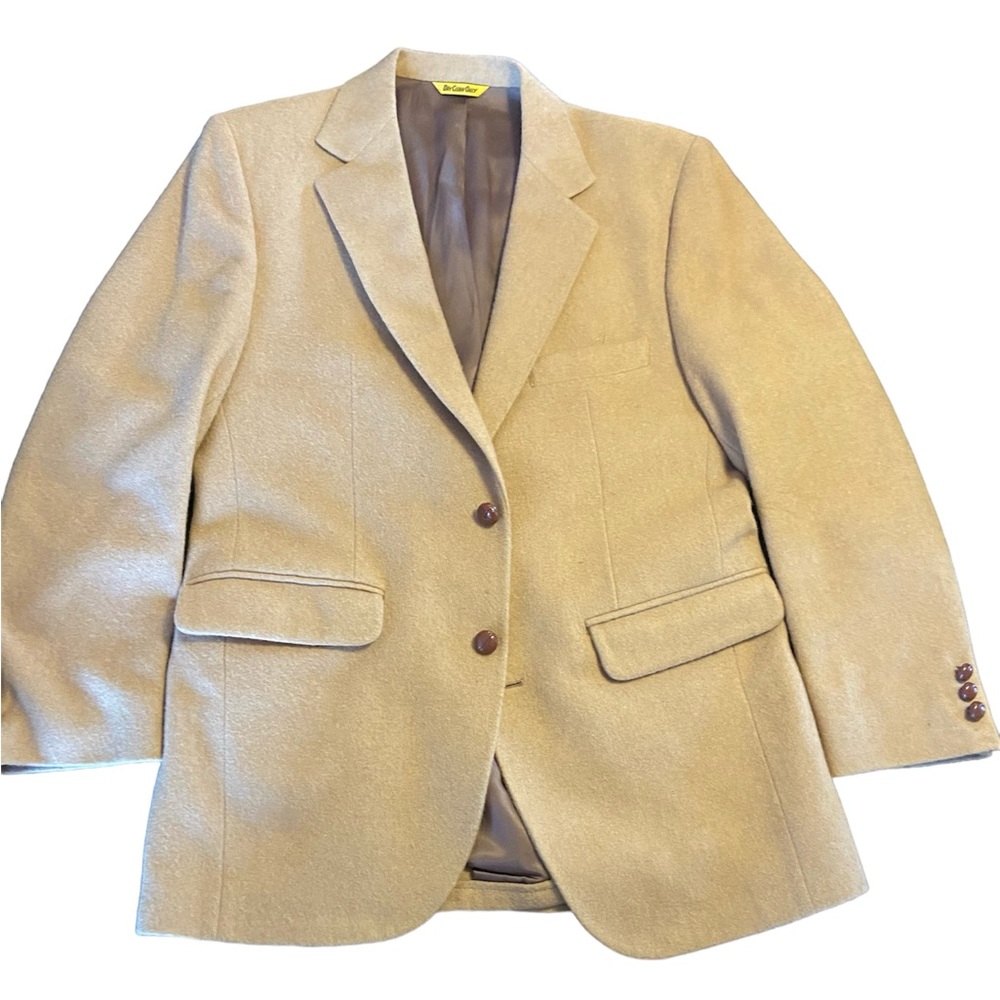 Camel Hair Tan Blazer Jacket 40R estimate